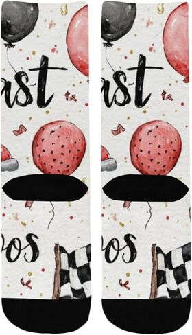 جوارب ملونة للتنزه سيرًا على الأقدام لسيارات السباق - جوارب شتوية حرارية سميكة دافئة للأطفال الصغار للأولاد والبنات للمدرسة، والارتداء اليومي والأنشطة الخارجية in Kuwait