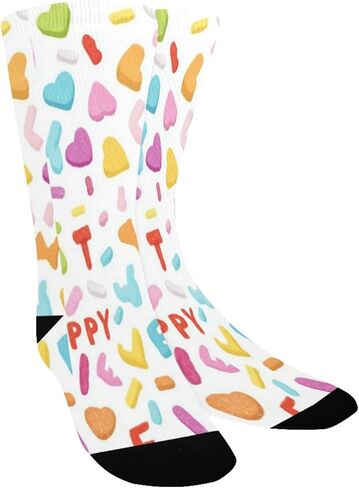 جوارب ملونة بنمط قلب للمشي لمسافات طويلة - جوارب شتوية حرارية سميكة دافئة للأطفال الصغار للأولاد والبنات للمدرسة، والارتداء اليومي والأنشطة الخارجية in Kuwait