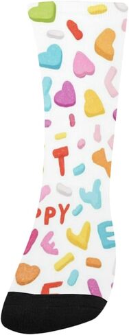 جوارب ملونة بنمط قلب للمشي لمسافات طويلة - جوارب شتوية حرارية سميكة دافئة للأطفال الصغار للأولاد والبنات للمدرسة، والارتداء اليومي والأنشطة الخارجية in Kuwait