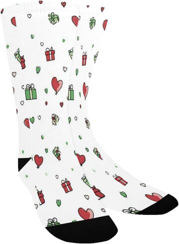 جوارب المشي لمسافات طويلة بنمط قلب أحمر - جوارب شتوية حرارية سميكة دافئة للأطفال الصغار للأولاد والبنات للمدرسة، والارتداء اليومي والأنشطة الخارجية in Kuwait