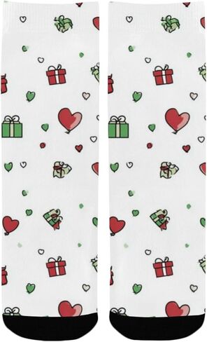 جوارب المشي لمسافات طويلة بنمط قلب أحمر - جوارب شتوية حرارية سميكة دافئة للأطفال الصغار للأولاد والبنات للمدرسة، والارتداء اليومي والأنشطة الخارجية in Kuwait