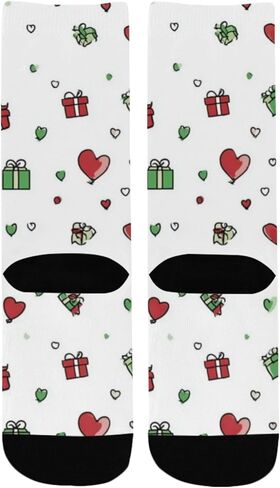 جوارب المشي لمسافات طويلة بنمط قلب أحمر - جوارب شتوية حرارية سميكة دافئة للأطفال الصغار للأولاد والبنات للمدرسة، والارتداء اليومي والأنشطة الخارجية in Kuwait