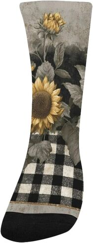 جوارب المشي لمسافات طويلة بلون رمادي عباد الشمس الريفي - جوارب شتوية حرارية سميكة دافئة للأولاد والبنات الصغار للمدرسة، والارتداء اليومي والأنشطة الخارجية in Kuwait