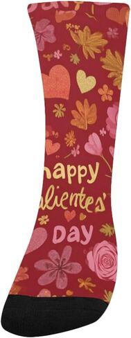 جوارب Red Love Heart Art للتنزه سيرًا على الأقدام - جوارب شتوية حرارية سميكة دافئة للأطفال الصغار للأولاد والبنات للمدرسة، والارتداء اليومي والأنشطة الخارجية in Saudi Arabia