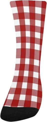 جوارب المشي لمسافات طويلة بنمط مربعات بيضاء كلاسيكية - جوارب شتوية حرارية سميكة دافئة للأطفال الصغار للأولاد والبنات للمدرسة، والارتداء اليومي والأنشطة الخارجية in Kuwait