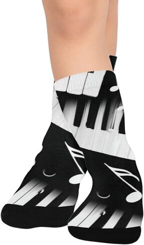 جوارب بيانو كي ميلودي للمشي لمسافات طويلة - جوارب شتوية حرارية سميكة دافئة للأولاد والبنات الصغار للمدرسة، والارتداء اليومي والأنشطة الخارجية in Kuwait