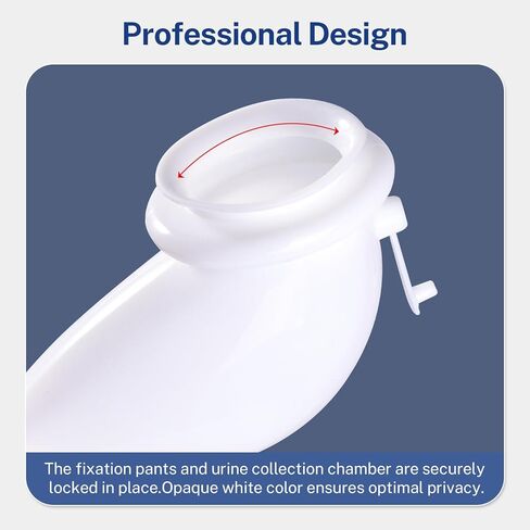 جهاز تجميع البول يمكن ارتداؤه للرجال مع سراويل تثبيت قطنية كبيرة وطويلة - حقيبة جمع البول للرجال قابلة للحمل مع كيسين للبول (500 مل)، أنبوب 1.2 متر وسروال قابل للتعديل للمرضى طريح الفراش (حجم كبير) in Kuwait