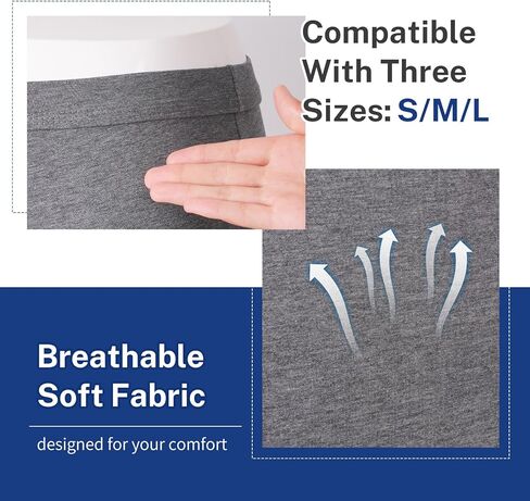 جهاز تجميع البول يمكن ارتداؤه للرجال مع سراويل تثبيت قطنية كبيرة وطويلة - حقيبة جمع البول للرجال قابلة للحمل مع كيسين للبول (500 مل)، أنبوب 1.2 متر وسروال قابل للتعديل للمرضى طريح الفراش (حجم كبير) in Kuwait