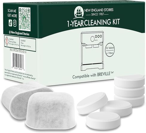 10 استخدامات لمحلول إزالة الترسبات المتوافق مع ديلونجي، المصمم خصيصًا لتنظيف ماكينات صنع القهوة ديلونجي - منظف ماكينة صنع قهوة الإسبريسو 33.8 أونصة، مزيل الترسبات الكلسية لتنظيف إبريق القهوة in Kuwait