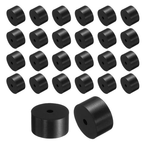 uxcell 16 Pcs Rubber Spacers 25mm OD x 6mm ID x 22mm Height Round Anti Vibration Spacer Rubber Bushing Grommets in Saudi Arabia