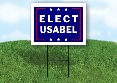 ELECT USABEL - Single Sided Yard Sign Road Sign with Stand - Driveway Signs for Street, Lawn, Block, House, Real Estate - Yard Signs, Custom Sign, Personalized Signage - 18" x 24" in Saudi Arabia