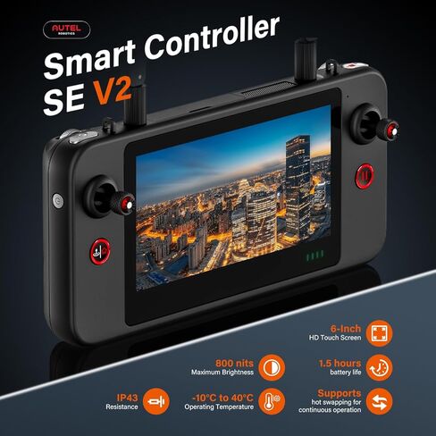 Autel Robotics EVO Lite 640T Enterprise، 640 * 512 30 هرتز T~hermal & 1/2 بوصة CMOS 48MP C-amera، التعرف على أهداف الذكاء الاصطناعي، 40 دقيقة، ناقل حركة 12 كيلومتر، يدعم معرف جهاز التحكم عن بعد in Saudi Arabia