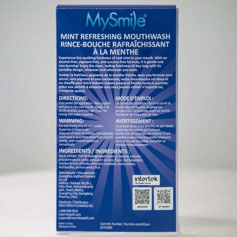 MySmile Mouthwash Alcohol Free, Mouth Wash for Adults, Travel Mouthwash, Oral Rinse Helps Kill 99% of Bad Breath Germs, Prevents Cavities, Fluoride Free, Fresh Mint, 30 Uses in Kuwait