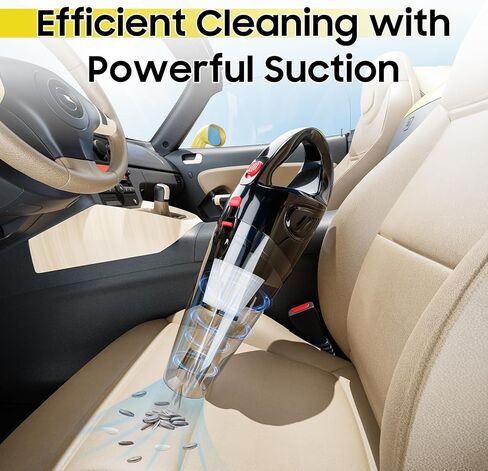 Hand Held Vacuum Cordless Rechargeable - Portable Mini Vacuum Cleaner with Brushless Motor, Clean Dust & Hair Quickly, Lightweight & Low-Noise for Office/Car/Home in Kuwait