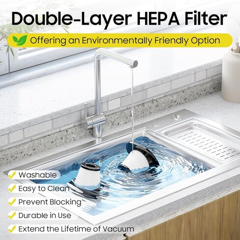 Hand Held Vacuum Cordless Rechargeable - Portable Mini Vacuum Cleaner with Brushless Motor, Clean Dust & Hair Quickly, Lightweight & Low-Noise for Office/Car/Home in Kuwait