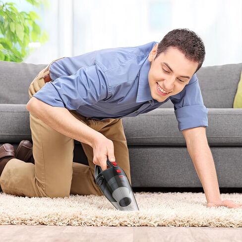 Hand Held Vacuum Cordless Rechargeable - Portable Mini Vacuum Cleaner with Brushless Motor, Clean Dust & Hair Quickly, Lightweight & Low-Noise for Office/Car/Home in Kuwait