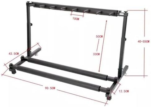 Height Adjustable Tennis Racquet Storage Rack, Multi-Functional Holder for Rackets, Violins & Guitars, 1-Tier Large Organizer for Badminton & Tennis Gear in Saudi Arabia
