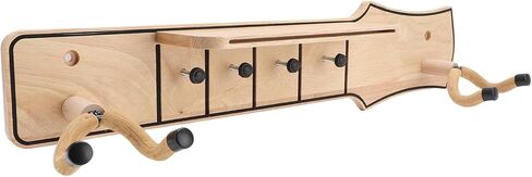 SUNGOOYUE حامل جداري للجيتار من الخشب الصلب قوي وجميل مع مطاط ناعم، سهل التركيب، حماية من الخدش، حامل حامل شماعة جيتار خشبي T127 لـ in Kuwait