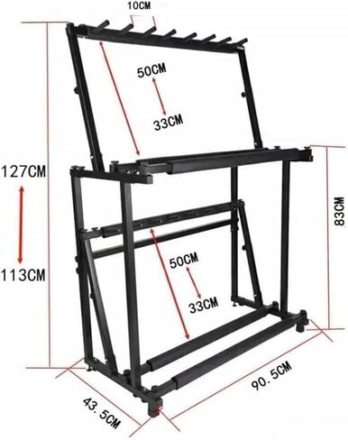 Floor-Standing Tennis Racket Rack, Heavy Duty Steel Tennis Rackets/Badminton Rackets Storage Rack, Height Adjustable, Violin/Guitar Display Stand in Saudi Arabia