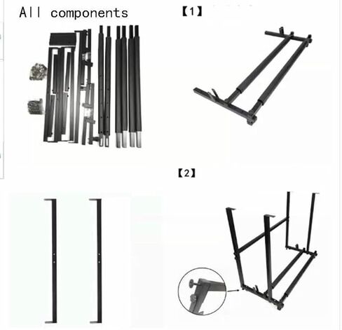 Floor-Standing Tennis Racket Rack, Heavy Duty Steel Tennis Rackets/Badminton Rackets Storage Rack, Height Adjustable, Violin/Guitar Display Stand in Saudi Arabia