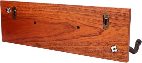 حامل شماعات على الحائط للجيتار، رف خشبي 4 في 1 متعدد الوظائف، حامل جداري للجيتار الخشبي مع إطار حديدي ومنصات سيليكون، للقيثارات الصوتية والكلاسيكية، in Kuwait