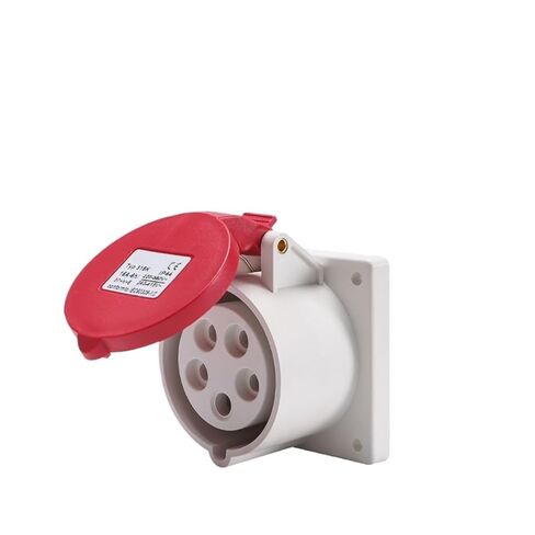 IP44 Waterproof Industrial Plug and Socket Connector 16A/32A 3-core 4-core 5-core Aviation Non-Explosion-Proof Coupler(Four Core 16a Surface Mounted Socket) in Saudi Arabia