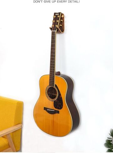 حامل جداري للجيتار الخشبي الفاخر، هيكل من خشب الجوز الرقائقي، شماعة أدوات مثبتة على الحائط للقيثارات والقيثارة وخطاف عرض تخزين المعدات الموسيقية in Kuwait