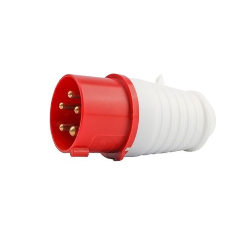 Industrial Aviation Plug Non-Explosion-Proof Socket Connector Three-Phase Waterproof Construction site Docking 3 core 4 5 Holes 16A/32A(Five core 32A Plug) in Saudi Arabia