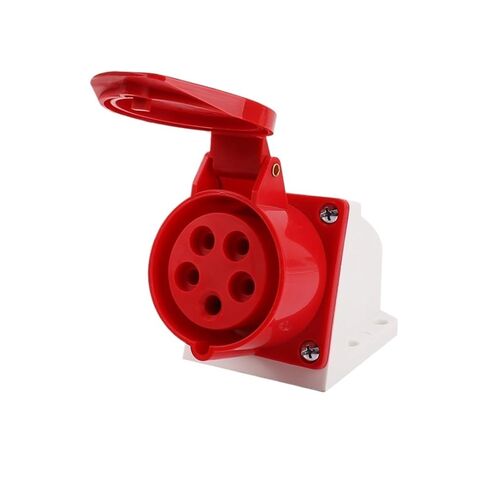 مقبس صناعي مكشوف 5 ثقوب 16A 5X16A قابس طيران مقاوم للماء IP44 ZQ-115 (5 كور 16A -115 مجوف) in Saudi Arabia