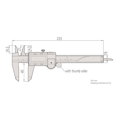 فرجار Mituttoyo 500-196-30 مقاس 6 بوصات (150 مم) - جهاز تشفير AOS مطلق عالي الدقة بدقة 0.0005 بوصة/0.01 مم - أداة قياس فرجار متينة من الفولاذ المقاوم للصدأ in Saudi Arabia