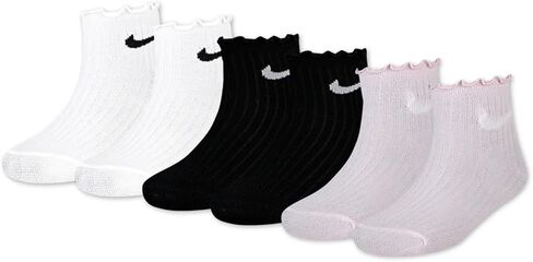 Nike girls 6-pack Lettuce Ankle Sock (Toddler/Little Kid/Big Kid) in Saudi Arabia