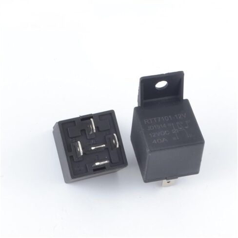 RTT7101-12VCD RTT7101-24VCD 40A Auto Relay with Silver Alloy Contact Coil Voltage 12VDC 24VDC 5pin 1Pcs (Size : 12VDC) in Saudi Arabia