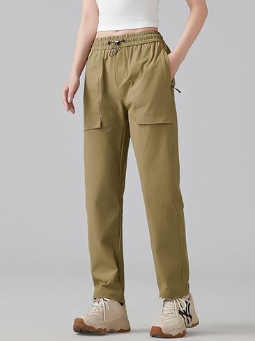 Women's Hiking Pants Lightweight Quick Dry Water Resistant Cargo Travel Work Pants with Zipper Pockets in Saudi Arabia