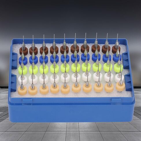 AUNMAS 50pcs Carbide Micro Drill Bits, High Hardness Wear PCB Drill Bits for Circuit Board Carving, with Strictly Symmetrical Cutting for PCB SMT Mould Hardware Processing in Saudi Arabia