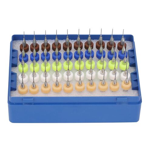 AUNMAS 50pcs Carbide Micro Drill Bits, High Hardness Wear PCB Drill Bits for Circuit Board Carving, with Strictly Symmetrical Cutting for PCB SMT Mould Hardware Processing in Saudi Arabia