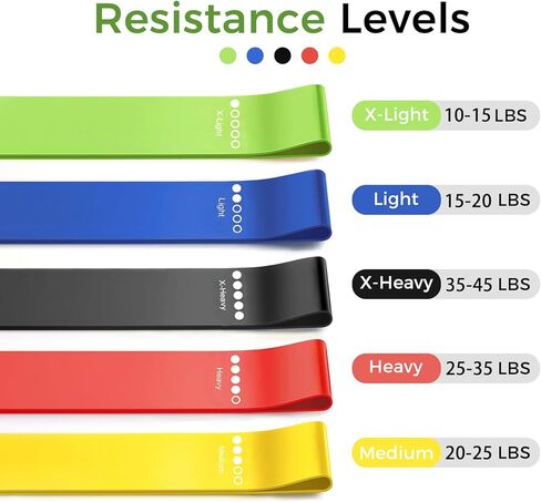 10 قطع من أحزمة المساعدة على السحب، 10 مستويات من أحزمة المقاومة للتمرين، أشرطة مقاومة للتمارين للرجال والنساء، شريط مقاومة للياقة البدنية، تدريب القوة، العلاج الطبيعي in Kuwait