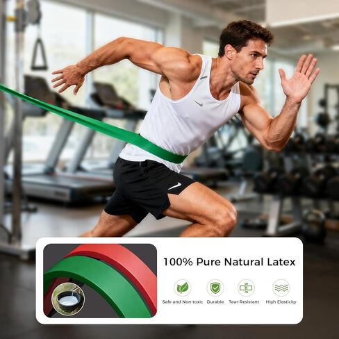10 قطع من أحزمة المساعدة على السحب، 10 مستويات من أحزمة المقاومة للتمرين، أشرطة مقاومة للتمارين للرجال والنساء، شريط مقاومة للياقة البدنية، تدريب القوة، العلاج الطبيعي in Kuwait