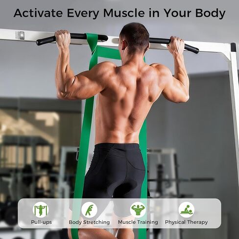 10 قطع من أحزمة المساعدة على السحب، 10 مستويات من أحزمة المقاومة للتمرين، أشرطة مقاومة للتمارين للرجال والنساء، شريط مقاومة للياقة البدنية، تدريب القوة، العلاج الطبيعي in Kuwait