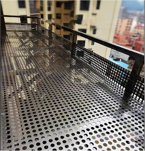 Stainless Steel Perforated Plate,304 Stainless Steel Perforated Sheet, 10mm Hole Diameter, Leak-Proof Metal Plate for Windows, Durable and Corrosion-Resistant, Ideal for DIY Projects and Ven in Saudi Arabia