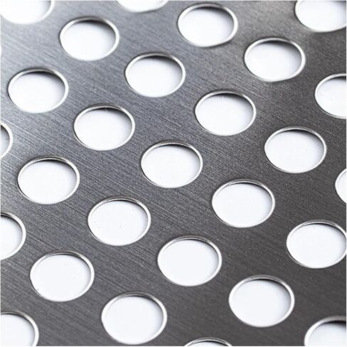 Stainless Steel Perforated Plate,1mm Thick Perforated Steel Plate, Leak-Proof Metal Sheet for Decorative Grilles, Durable Window Pads, Ideal for Home & Garden Use, Versatile Design, 12"x12" in Saudi Arabia