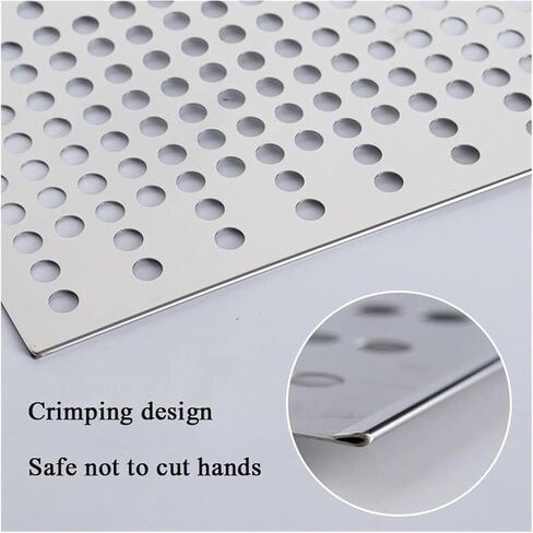 Stainless Steel Perforated Plate,304 Stainless Steel Perforated Sheet - Anti-Fall Plate, Durable Metal Mesh for Industrial, Construction, and DIY Applications, Corrosion-Resistant, Versatile in Saudi Arabia