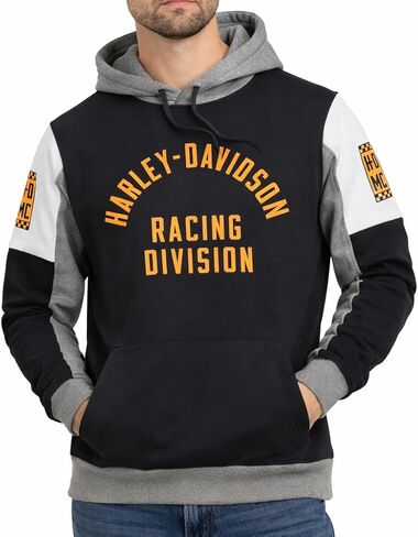 Harley-Davidson Men's Racing Colorblock Hoodie - 96506-22VM in Saudi Arabia