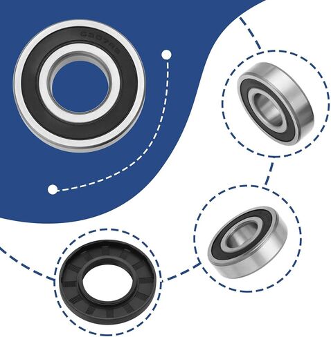 1 Set Washing Machine Ball Bearing and Seal Kit Bearing 6306 6307 2RS Shaft Seal 45x84x10/12 Repair Kit Compatible with Samsung Washing Machine in Saudi Arabia