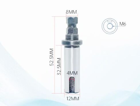 Generic Hexagon Output Shaft (Cylinder-Hexagon), Model: H8-D12-L32.5, Installation Shaft Diameter: 12mm, Effective Shaft Length: 32.5mm, Key Width: 4mm,2pcs/lot. in Saudi Arabia