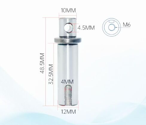Generic Fixed Output Shaft (Cylinder-Cylinder), Model: D10-D12-L32.5, Installation Shaft Diameter: 12mm, Effective Shaft Length: 32.5mm, Key Width: 4mm,2pcs/lot. in Saudi Arabia
