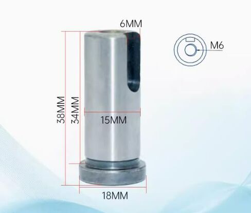 Generic Flat Output Shaft (Cylinder-Cylinder), Model: D15-D18-L34, Installation Shaft Diameter: 15mm, Effective Shaft Length: 34mm, Key Width: 6mm,2pcs/lot. in Saudi Arabia