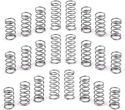 RWRAPS 100pcs/lot Small Springs Compression Spring, 304 Stainless Steel Small Spring (0.3 * 4 * 30mm), 4mm OD, 30mm Length, 0.3mm Wire Diameter Mechanical 304 Stainless Steel in Kuwait
