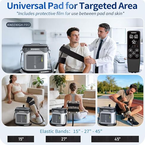 Ice Machine for Knee After Surgery, Programmable Cold Therapy Machine w/Temp Disp, 12H Knee Ice Machine Pain Relief, 12QT/Ultra-Quiet,Cryotherapy for Knee Replacement Shoulder Hip in Saudi Arabia