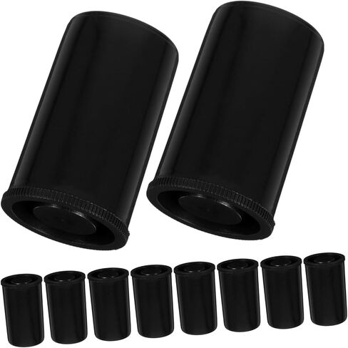 Uonlytech 24Pcs Black Plastic Film Canisters with Lids Versatile Storage Containers for Camera Film Accessories More Durable Film Closure Box for Photography Lovers in Saudi Arabia