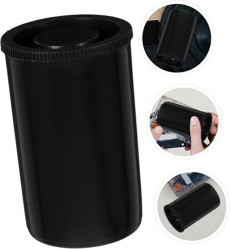 Uonlytech 24Pcs Black Plastic Film Canisters with Lids Versatile Storage Containers for Camera Film Accessories More Durable Film Closure Box for Photography Lovers in Saudi Arabia